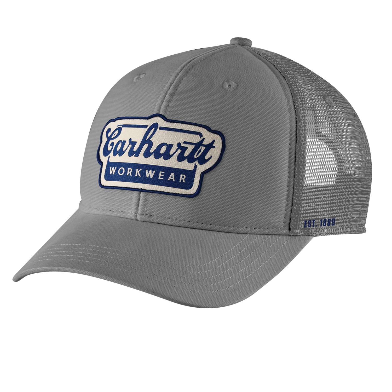 carhartt® Herren Mütze »Rugged Flex™ Twill Mesh-Back Script Patch Cap« - One Size, steel - direkt von HUG Technik ✓