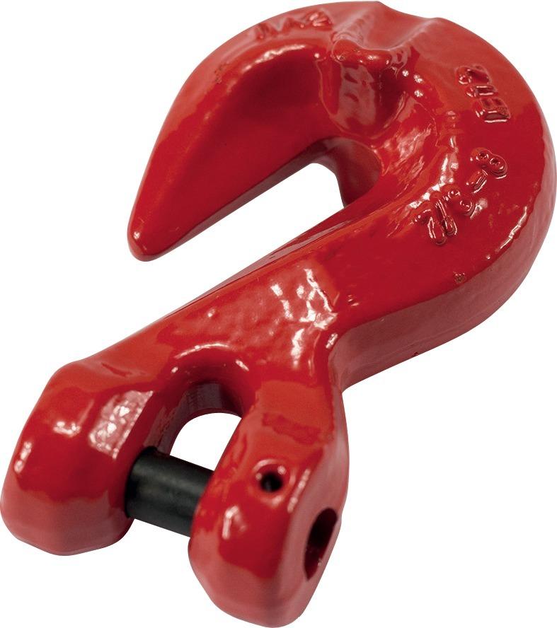 PÖSAMO Verkürzungshaken/Zwischenhaken 8mm, 5/16 Zoll nach DIN EN1677-1, Stahl, rot lackiert - erhältlich bei ♡ HUG Technik ✓