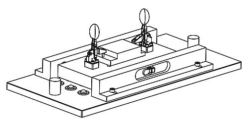 Arretierbolzen mit Exzentergriff mit Rastfunktion Gr.1 M10X1, D=5, Form A ohne Kontermutter, Edelstahl ungehärtet - K1584.18105 - bei HUG Technik ✭