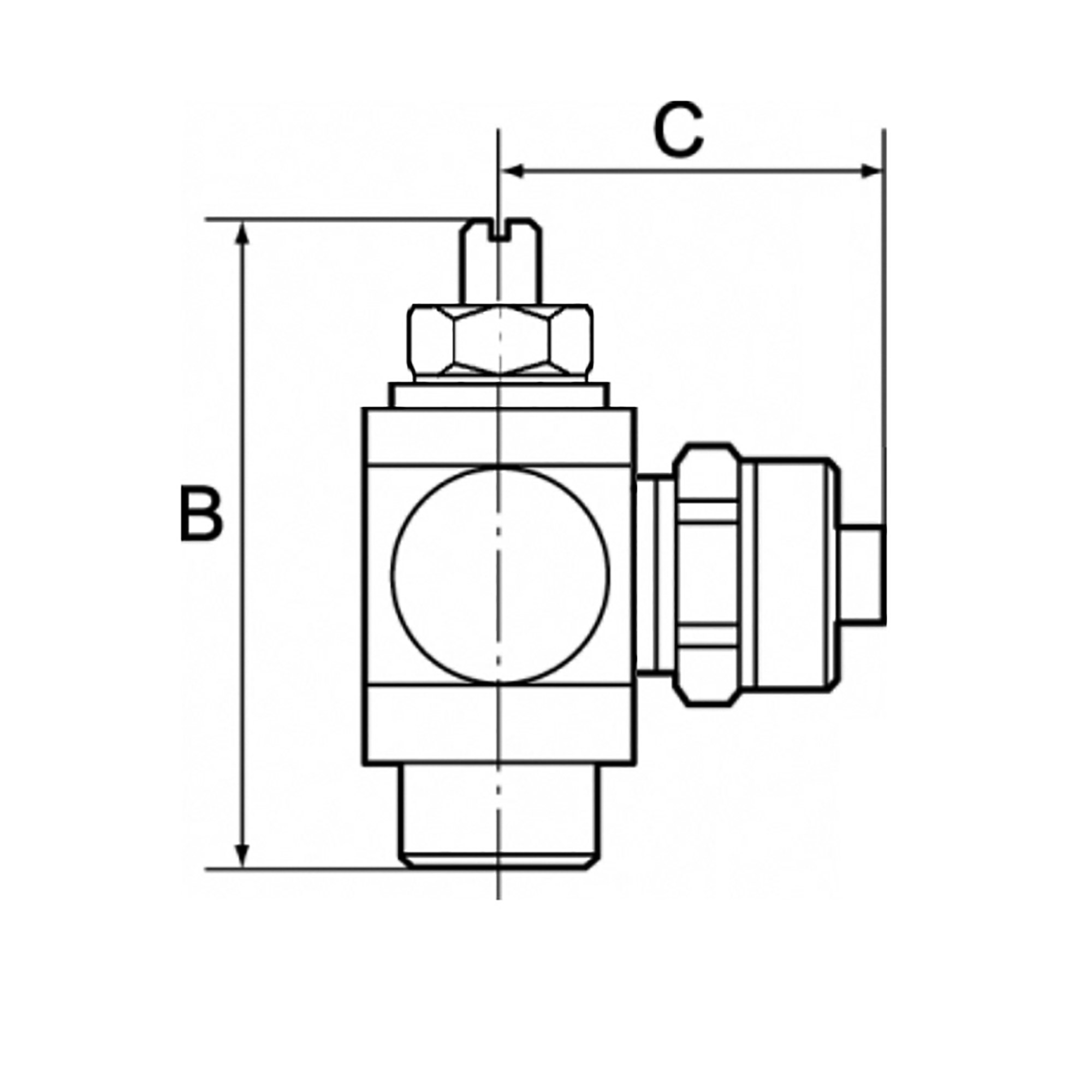Drosselventil, Drosselung beids. Schnellverschr. G 1/4, Schl.10/8 - gibt’s bei ☆ HUG Technik ✓