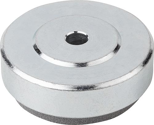 Fuß mit Schwingungsdämpfung Stahl, Komp: Polyurethan, D=36 - K0670.036 - direkt bei HUG Technik ✓