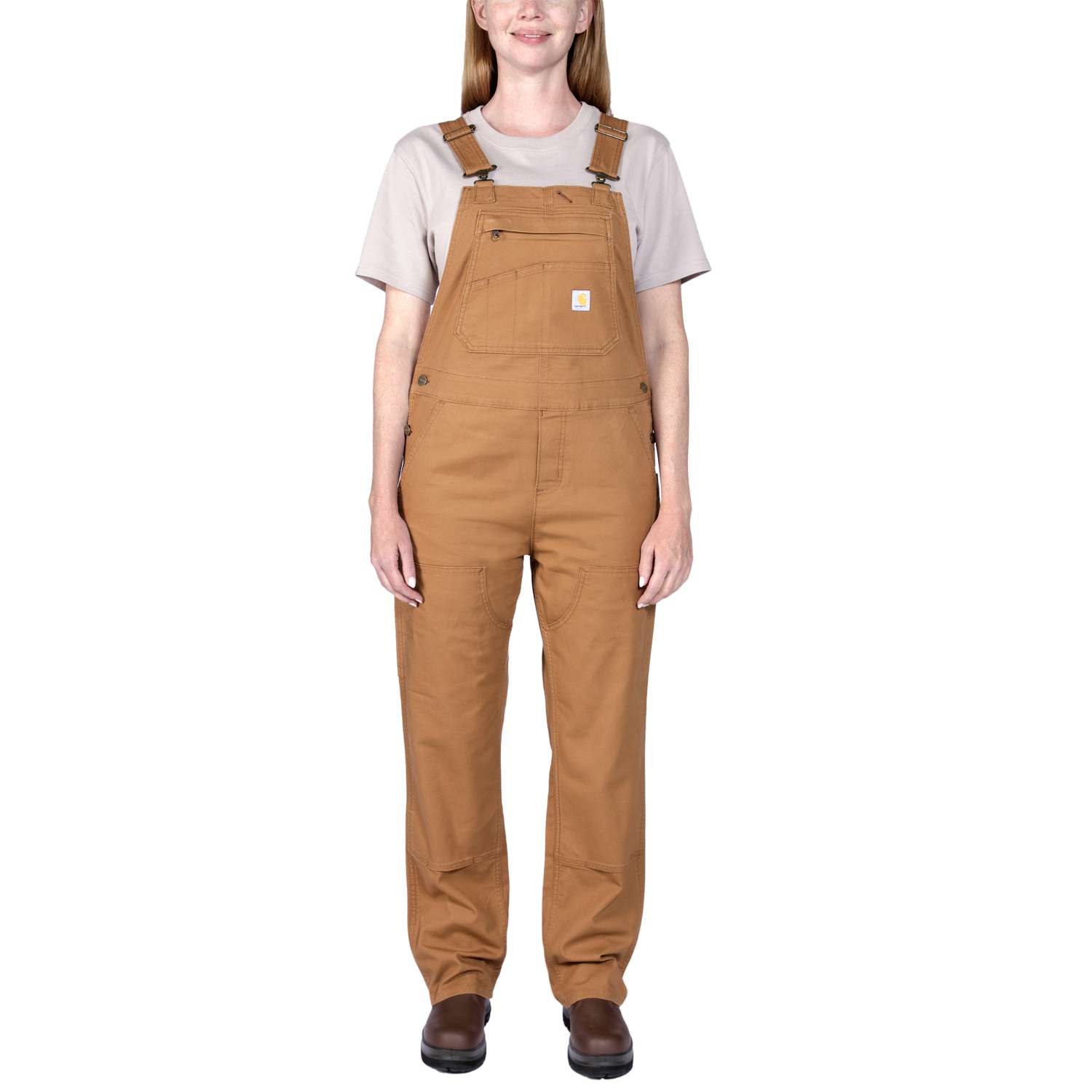 carhartt® Damen Stretch-Latzhose Canvas Double Front »RELAXED FIT DENIM BIB OVERAL« carhartt® brown - jetzt NEU  bei ✭ HUG Technik ✓