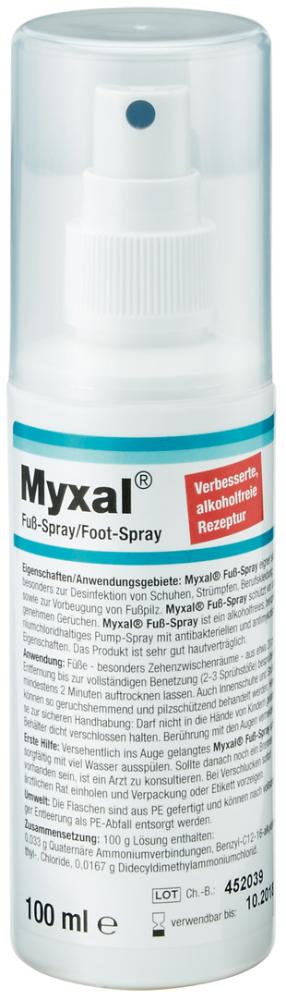 Myxal® Fußspray 100 ml Flasche - erhältlich bei ✭ HUG Technik ✓