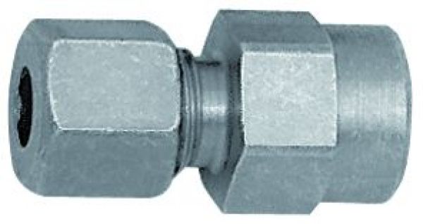Anschlussverschraubung Manometer G 1/2 IG, Rohr-Außen-ø 6, Stahl verzinkt - erhältlich bei ✭ HUG Technik ✓