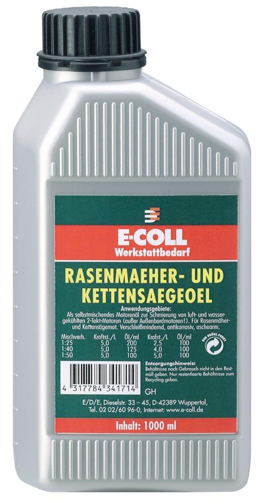 E-COLL Rasenmäher- und Kettensägenöl - kommt direkt von HUG Technik 😊