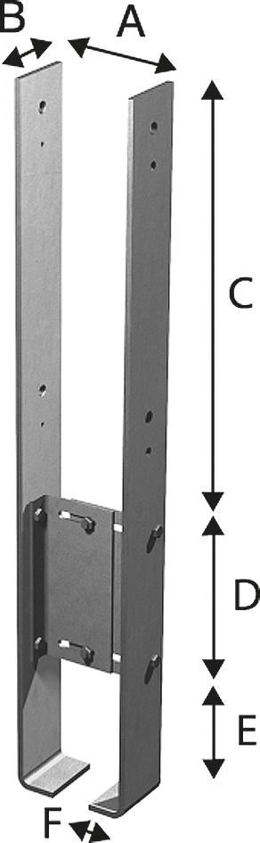 Simpson Strong-Tie® Stützenfuß CMR 115–165 x 100 x 600 mm - bekommst Du bei HUG Technik ♡