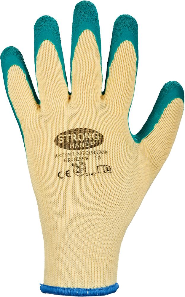STRONGHAND® Handschuh SpecialGrip, Kautschuk, grün - bekommst Du bei HUG Technik ♡