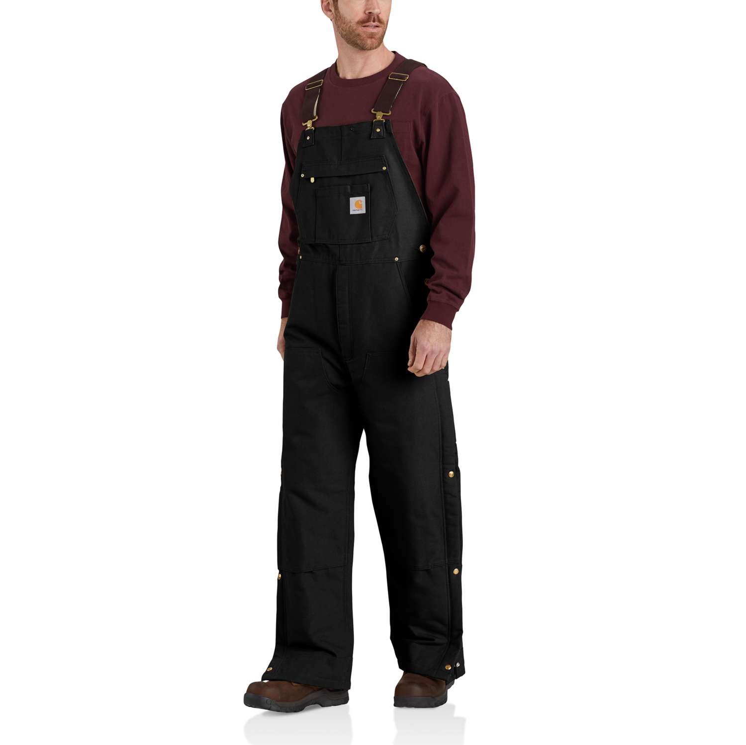 carhartt® Herren-Overall FIRM DUCK INSULATED BIB OVERALL, black - direkt bei HUG Technik ✓