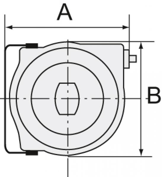 Elektro-Kabelaufroller, HO5VV-F, 230 V, max. 10 Ampère - direkt von HUG Technik ✓