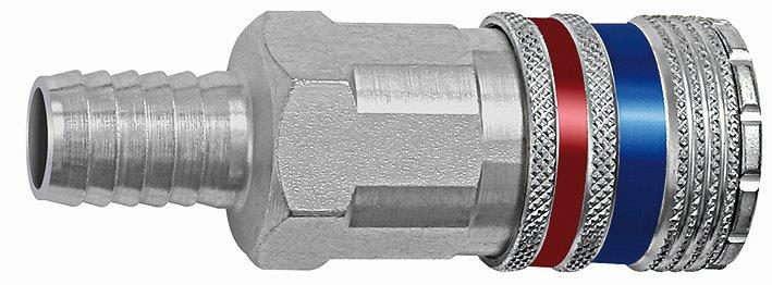 Sicherheitskupplung NW 10, Stahl/Messing verzinkt, Tülle LW 13 - bei HUG Technik ✓