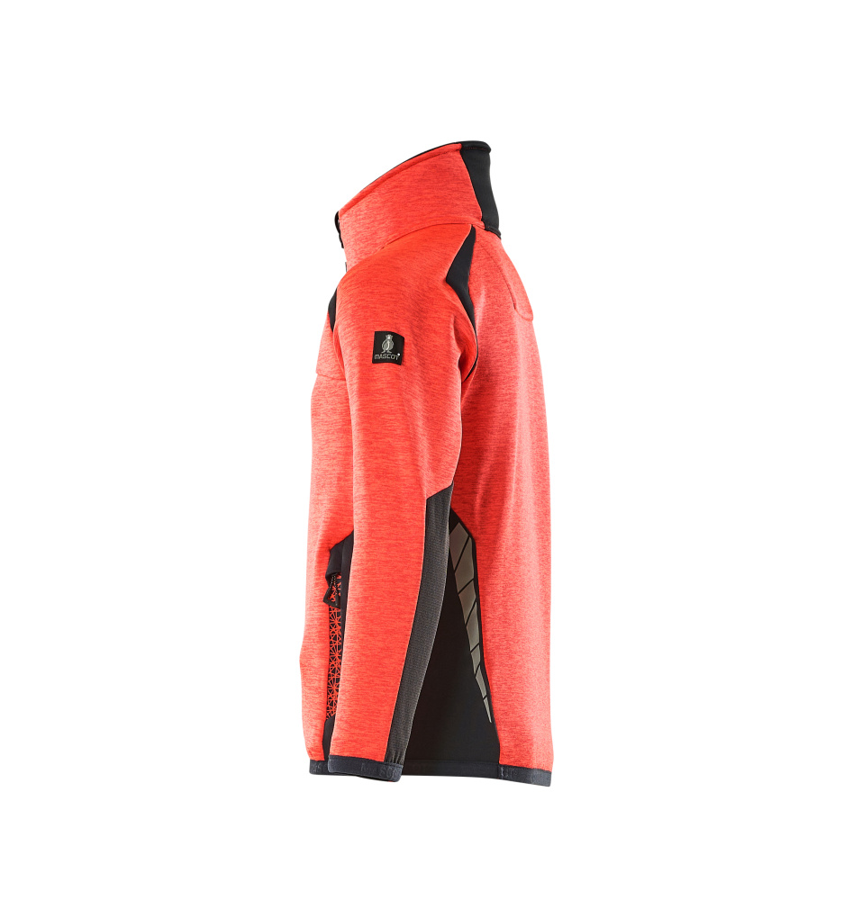 MASCOT® ACCELERATE SAFE Fleecepullover für Kinder  Gr. 104, hi-vis rot/schwarzblau - bei HUG Technik ✓