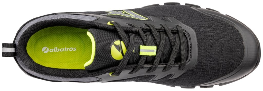 Albatros HELIUM BLK/YELLOW Sicherheitshalbschuh oben.