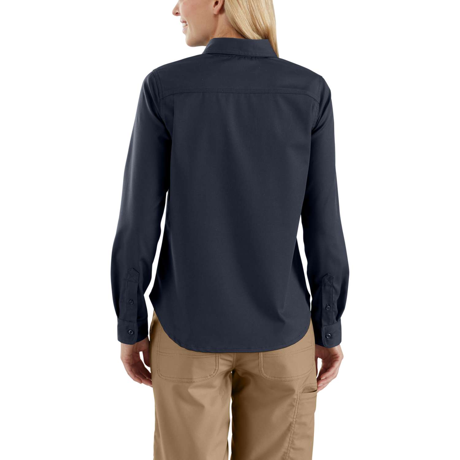 carhartt® Damen Stretch-Hemd RUGGED PROFESSIONAL L/S SHIRT navy Flach  - jetzt NEU bei HUG Technik  😊