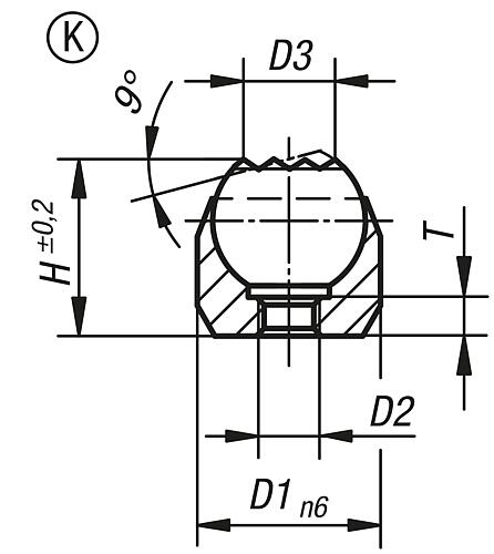 Pendelauflage M03 D1=12, Form:K Vergütungsstahl, Komp:Wälzlagerstahl - K0282.803 - bekommst Du bei ★ HUG Technik ✓