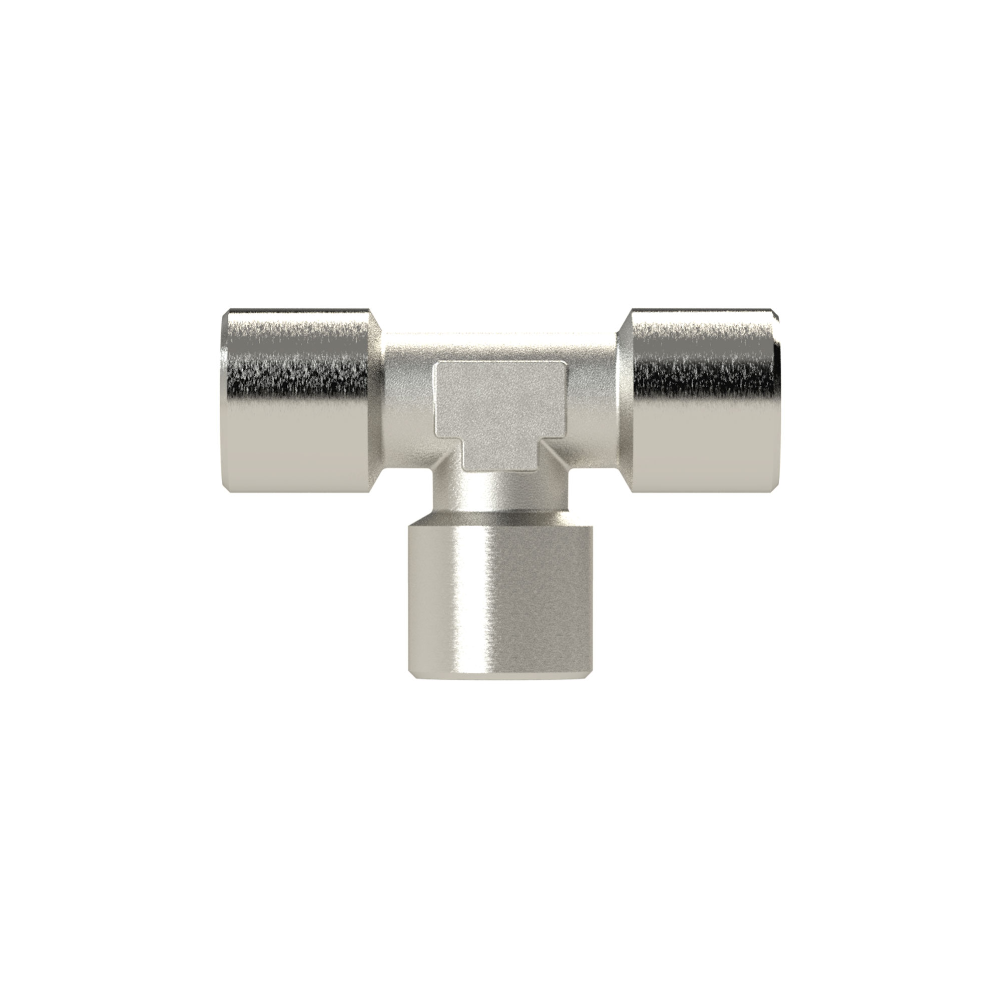 T-Stück, innen/innen/innen, G 1, SW 30, Messing vernickelt - bekommst Du bei HUG Technik ♡