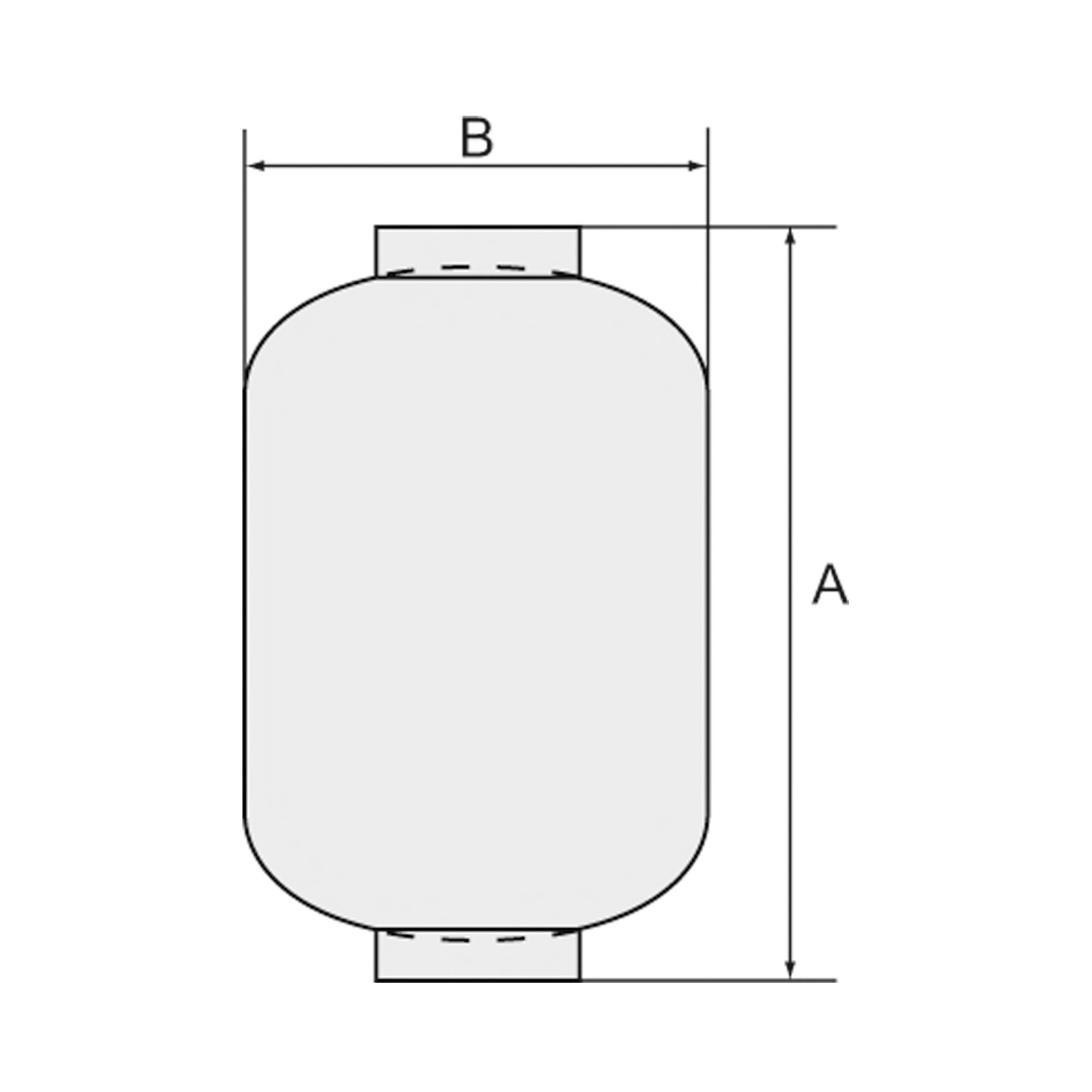 Druckluftbehälter 12 Liter, 2 x G 1/2 IG - erhältlich bei ☆ HUG Technik ✓