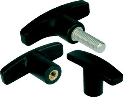 T-Griff Innengewinde M08, A=71 Thermoplast, Komp: Messing - K0180.17108 - gibt’s bei HUG Technik ✓