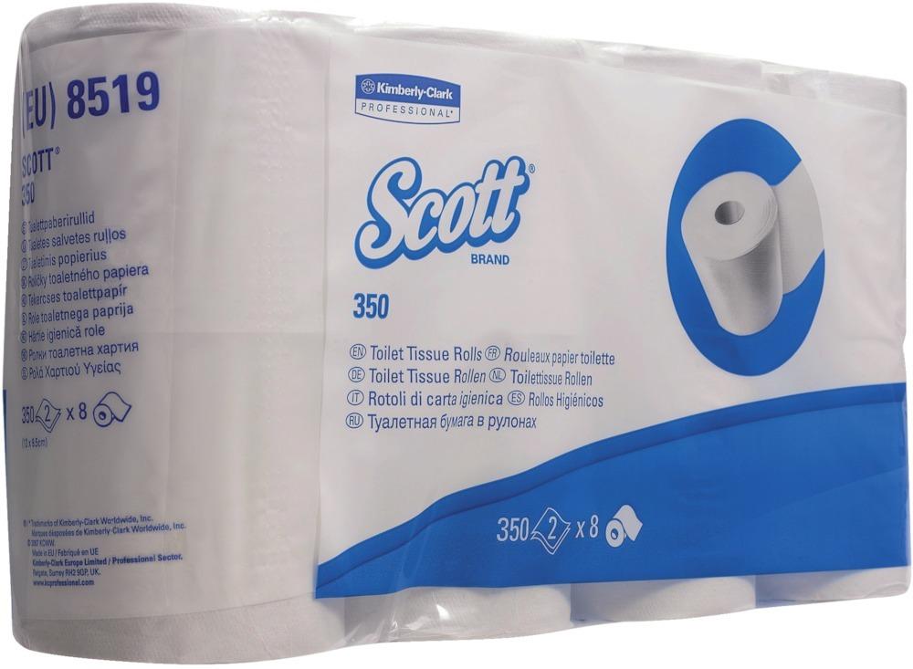 SCOTT® Toilet-Tissue, 3-lagig. 9,5cm, weiß, 6x350 Blatt - bekommst Du bei ★ HUG Technik ✓