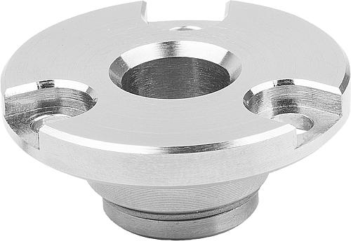 Spannplatte für Drehspannriegel, Form: B Versenkt, D=8, Stahl vernickelt - K1560.801 - gibt’s bei ☆ HUG Technik ✓