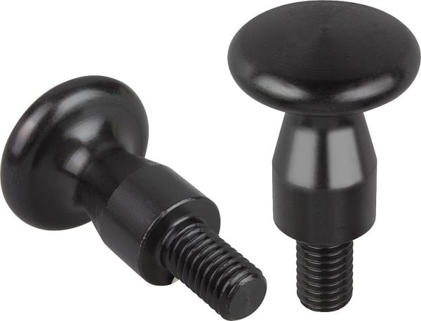 Flacher Knopf M08 D1=25 Stahl - K0157.08014 - bekommst Du bei HUG Technik ♡