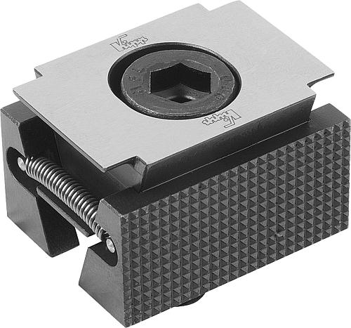 Keilspanner geriffelt B=30 Vergütungsstahl, breit, F=M08x25, F=M08x25 - K0039.2208 - bei HUG Technik ✭