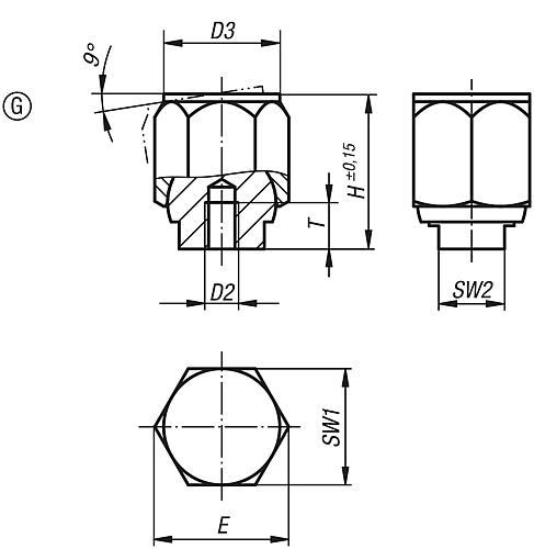 Pendelauflage selbsttätig Rückschw., L=13, Form:G Stahl - K1164.403 - bekommst Du bei ★ HUG Technik ✓