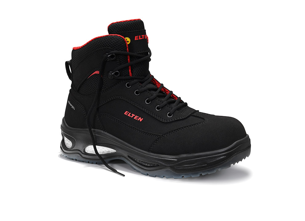 ELTEN® Sicherheitsschnürstiefel, OWEN black Mid ESD S2, 769470 - bekommst Du bei HUG Technik ♡