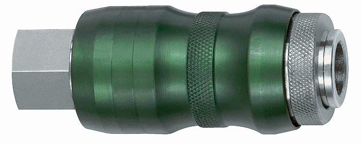 Sicherheitskupplung NW 7,8, Typ Bi-Tec, G 1/2 IG, Messing vernickelt - gibt’s bei ☆ HUG Technik ✓