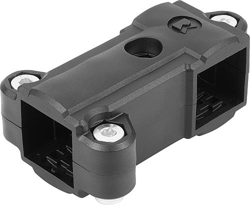 Rohrverbinder T-Stück Thermoplast, Komp:Stahl, A=30, B=30 - K0476.3030 - bei HUG Technik ✓