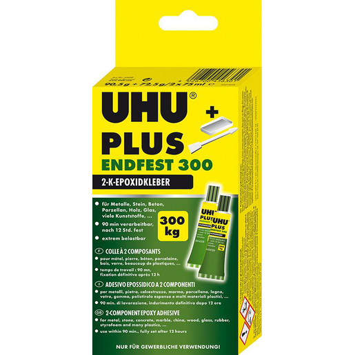 UHU® 2-Komponentenepoxidkleber PLUS ENDFEST 300 - bekommst Du bei ★ HUG Technik ✓