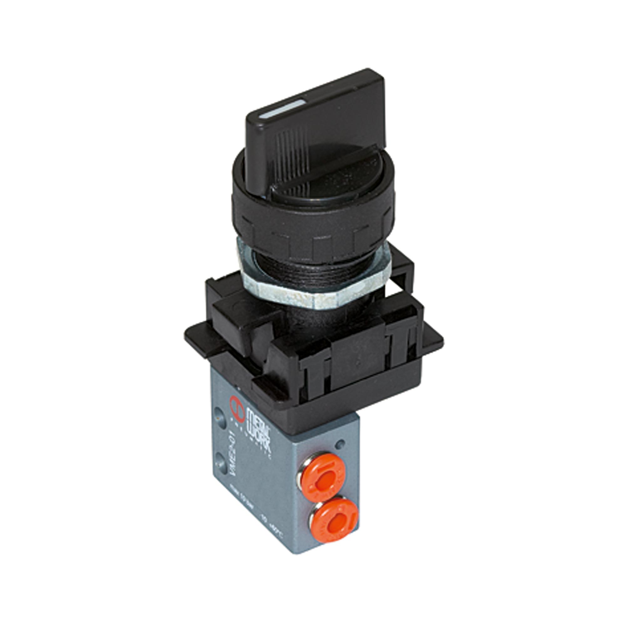 3/2-Miniventil, manuell, Drehknopf, NC, bistabil, 4 mm seitlich - direkt von HUG Technik ✓