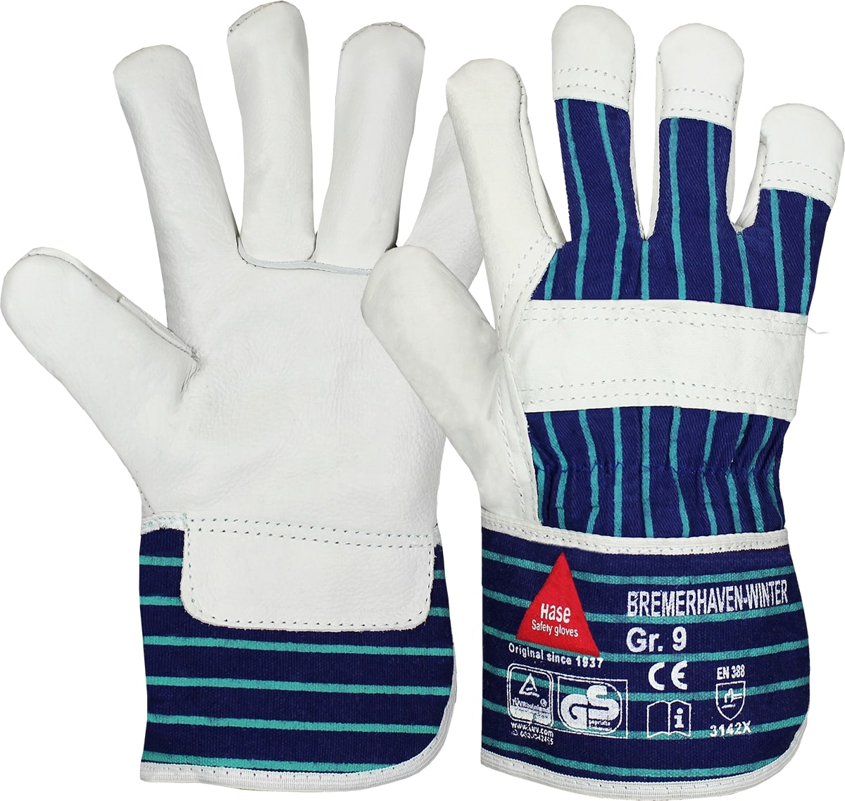 BREMERHAVEN WINTER, Winter-/Arbeitshandschuh aus Rindleder - gibt’s bei ☆ HUG Technik ✓