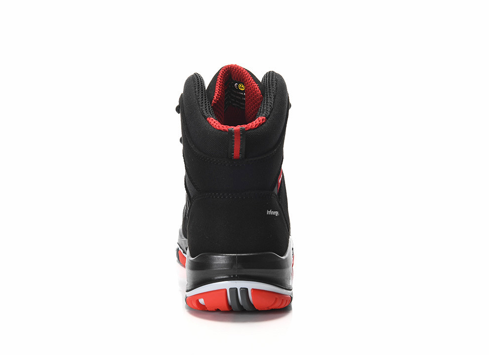 ELTEN® Sicherheitsstiefel ALAN XXTP black-red Mid ESD S3S - hinten