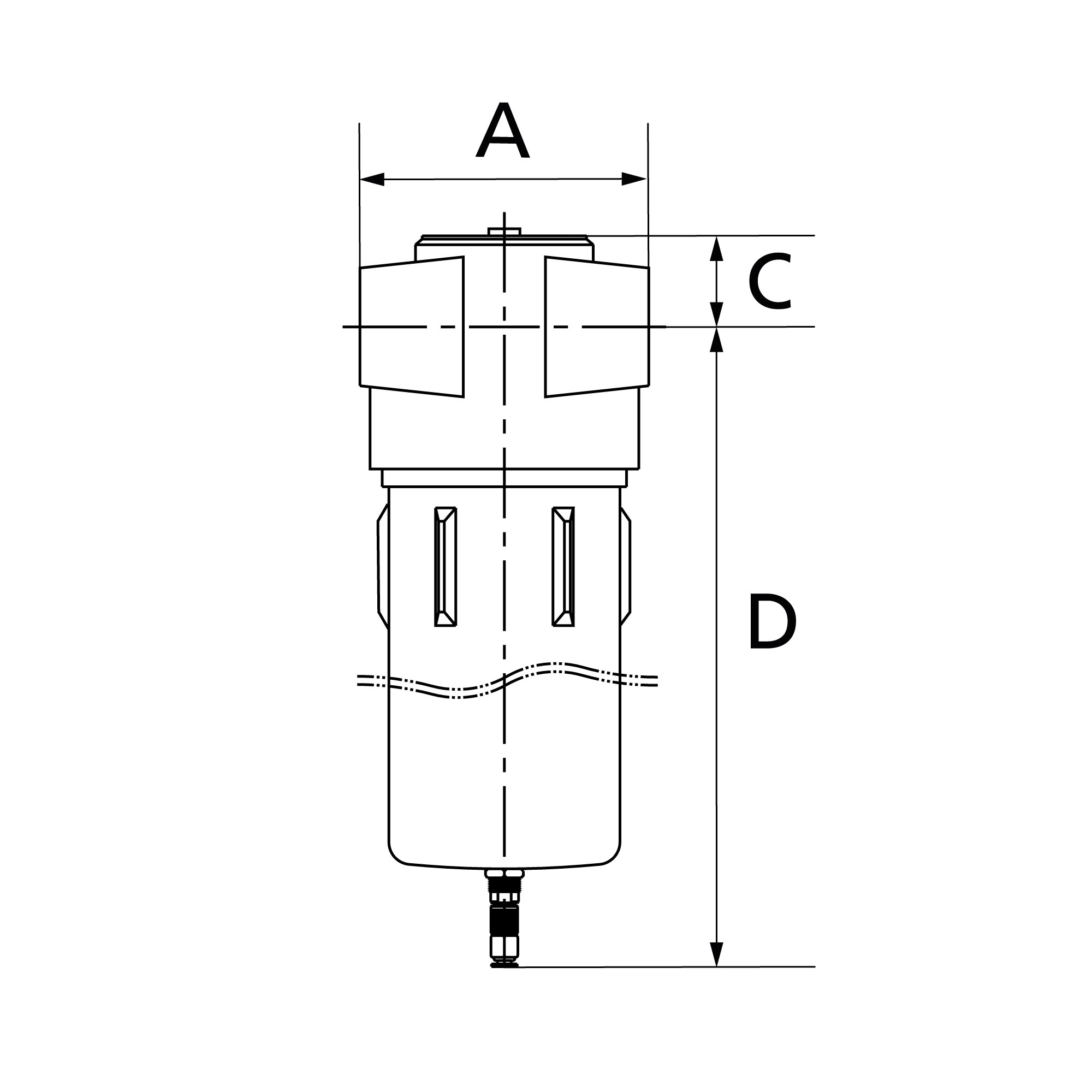 Vorfilter ohne Differenzdruckmanometer, 1 µm, G 1/4 - bei HUG Technik ✓