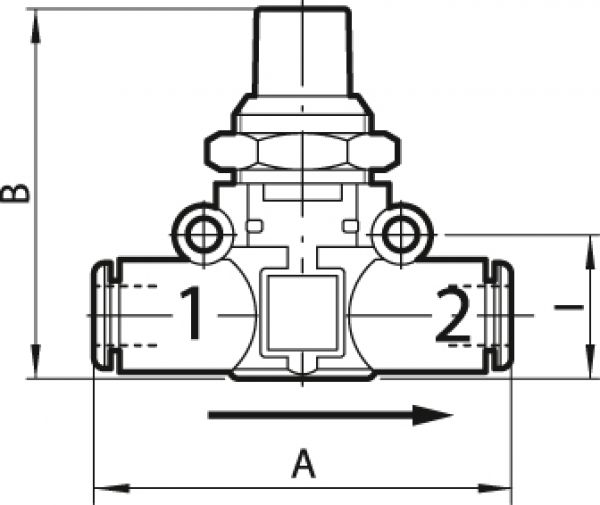 Absperrventil Schlauch/Schlauch, Schlauch-ø 6 mm, »lineonline« - bei HUG Technik ♡