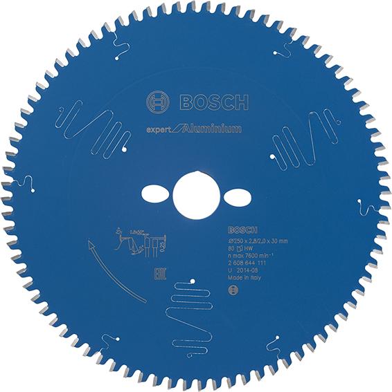 Bosch Kreissägeblatt HW Expert f. Alu 250x30x2,8 80T - bekommst Du bei ★ HUG Technik ✓