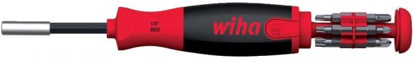 Wiha® Schraubendreher 3803 02 021 mit Bit Magazin LiftUp 25 13-teilig - bei HUG Technik ✭