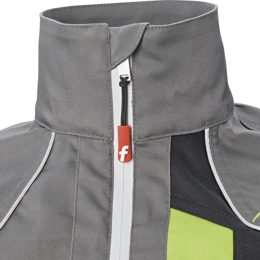 FORTIS Jacke Flex, grau-schwarz-lime - erhältlich bei ❣ HUG Technik ✓
