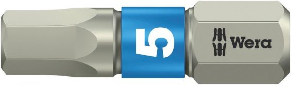 Wera® Bit 1/4" DIN 3126 C6,3 Hex 1,5x25mm rostfrei - bei HUG Technik ✭