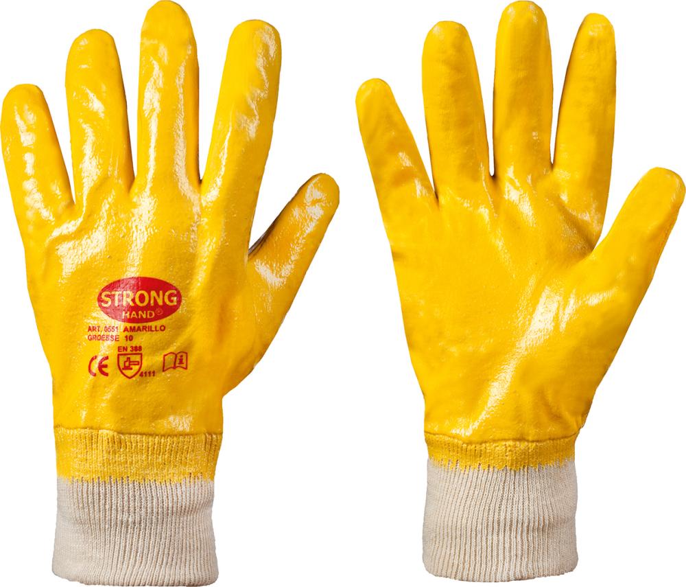 STRONGHAND® Handschuh AMARILLO, gelb - erhältlich bei ♡ HUG Technik ✓
