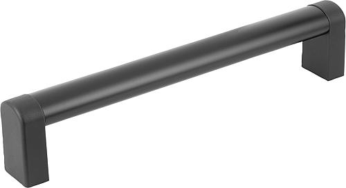 Rohrgriff Aluminium, schwarz eloxiert, Komp: Polyamid, Komp: schwarz, A=200, D=M08 - K0211.1200083 - erhältlich bei ♡ HUG Technik ✓
