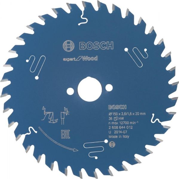 Bosch Kreissägeblatt HW Expert 150x20x2,6 36T - erhältlich bei ♡ HUG Technik ✓