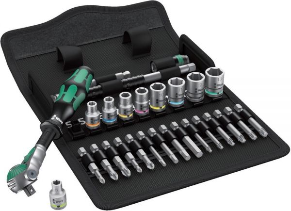 Wera® Zyklop speed Knarrensatz, 1/4", metrisch, 28-teilig 8100 SA 6 - erhältlich bei ✭ HUG Technik ✓