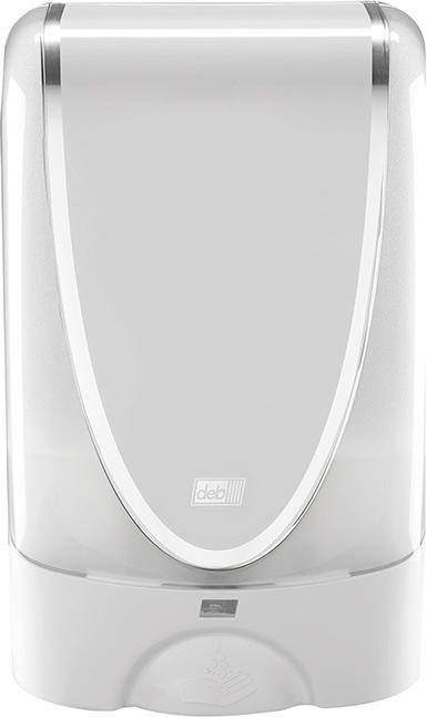 Deb Stoko® TouchFREE Spender Weiss Chrom für 1, 2 L TouchFREE Kartusche - bei HUG Technik ☆