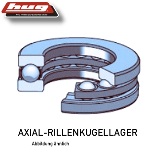 NIRO-Kugellager S51101 von ZEN  NIRO-Axial-Rillenkugellager 12x26x9 mm - bei HUG Technik ✓