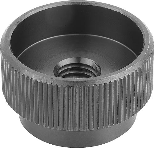 Rändelmutter M05, Form: A Automatenstahl - K0137.105 - bei HUG Technik ✓