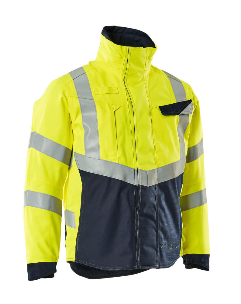 MASCOT® MULTISAFE Winterjacke  Gr. 2XL, hi-vis gelb/schwarzblau - bei HUG Technik ✓