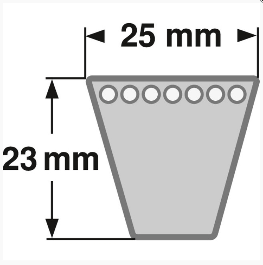 Gates Super HC Schmalkeilriemen 8V Zeichnung