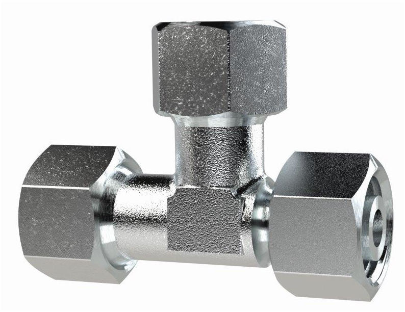 Einstellbare L-Anschlussverschraubung, Rohr-Außen-Ø 28, Stahl verzinkt - erhältlich bei ❣ HUG Technik ✓