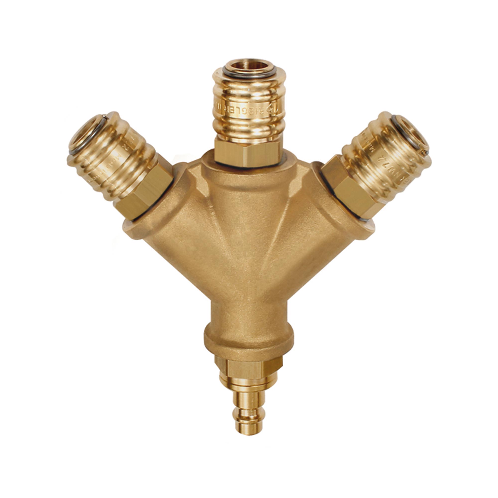 Verteiler, 3 Schnellverschlusskupplung NW7,2, Nippel NW7,2-7,8 G3/8 - gibt’s bei HUG Technik ✓